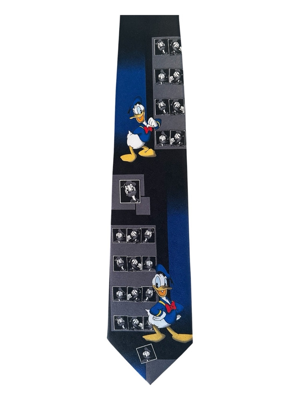 Vintage 90’s Disney Gray and Black Donald Duck Novelty Tie